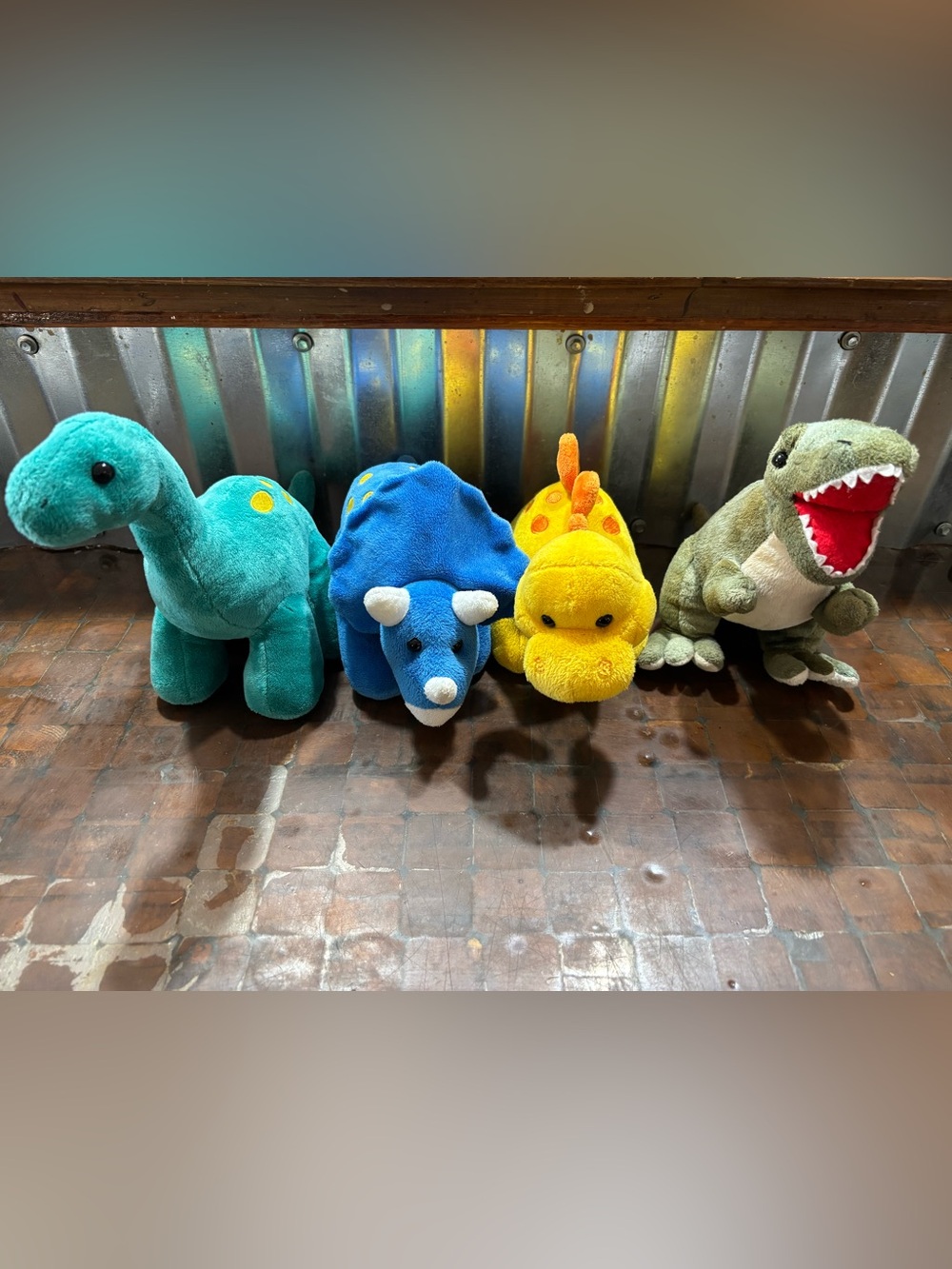 Prextex set of four Dino plushies
